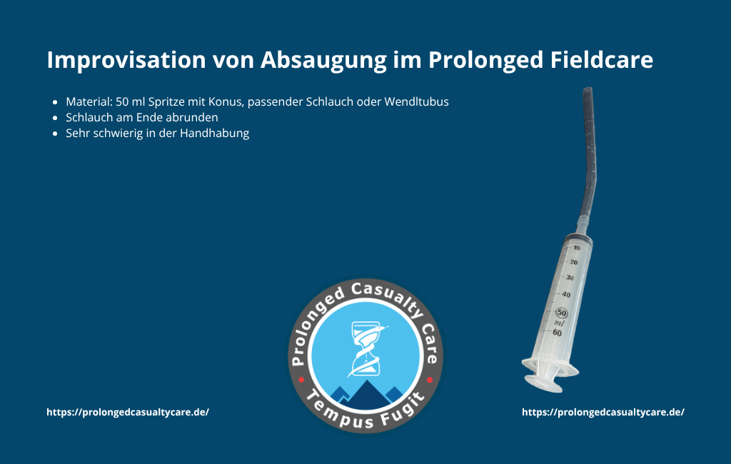 Improvisation von Absaugung